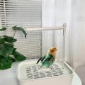 Automatic Bird Bathtub with Running Water USB Electric Bird Shower Box for Lovebird Ferret Cockatiel Bird Supplies.