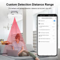 24G Tuya WiFi Zigbee Human Presence Sensor MmWave Radar Detector Luminance/Distance Detection Smart Life Home Automation for Goo. 