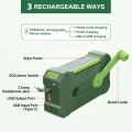 Multifunctional 10000mAh Solar Crank Radio AM/FM/NOAA Weather Alert, Dual Stereo Speakers, Phone Charger, LED & SOS Alarm.
