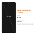 6.67'' AMOLED For Xiaomi Redmi Note 13 4G LCD 23129RAA4G Display With Frame Touch Screen Digitizer Assembly Replacement. 