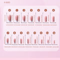 120pcs Medium Square French Press on Nail Brown Pink Base Colors Matte Fake Gel Nail Tips Fit Woman Girls Acrylic False Nails. 