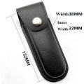 High Quality Leather Sheath Holder Knife Sheath Holster Camp Outdoor Carry Belt Loop Case Fold Knife Tool Flashlight Case. 