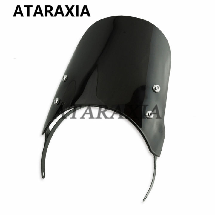Motorbike%207.5"%20Headlight%20Windshield%20Fairing%20Compact%20Sport%20Wind%20Deflector%20Instrument%20Visor%20For%20Royal%20Enfield%20Classic%20500CC%20Models%20-%20Image%207