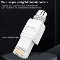CAT6A Tool free RJ45 connector Modular Plug No crimp tool Reusable Termination Plugs For Ethernet Cable.