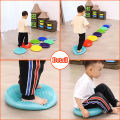 Montessori Children Toys PVC Balance Stone Inflatable Cushion Sensory Integration Training Tactile Sensing Party Social Games.
