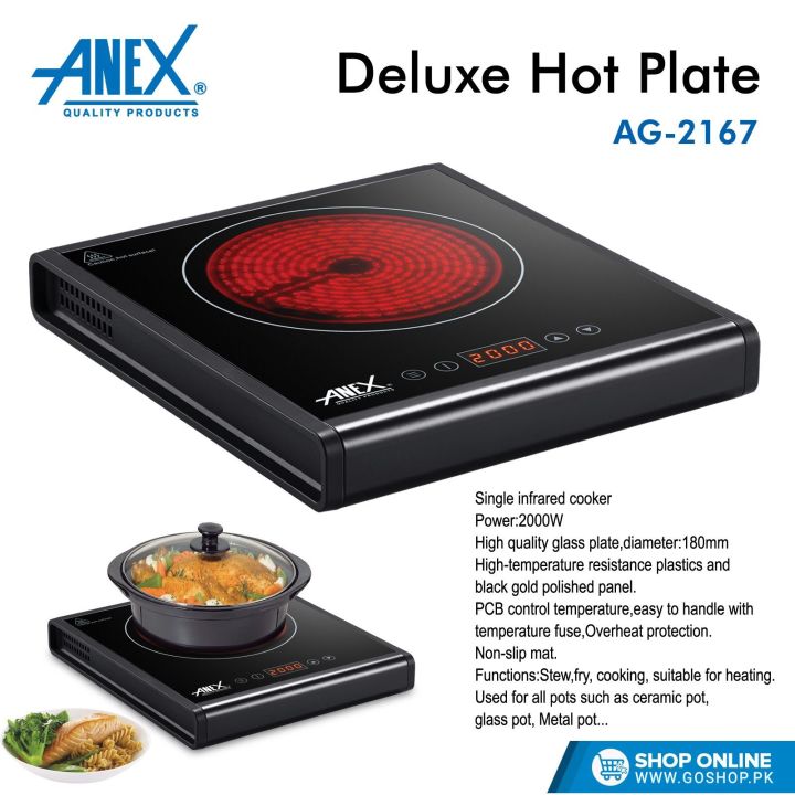 Anex Electric Stove AG2167 Ceramic Cooker Hotplate Infrared Cooker