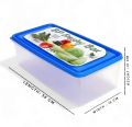 Plastic Freezer Food Grade Storage Box, Freshy Food Box, Refrigerator Storage Box, Food Storage Containers With Lid - 4000ml  ( Pack Of 1 PIECE ). 