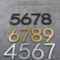 7cm (0-9) 3D effect small acrylic doorplate, email number, with adhesive backed home address recognition number board,. 