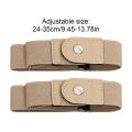 1 Pair No Buckle Elastic Belt Stretchable Adjustable Waistband for Women Men Jeans Pants Trousers Dresses Casual Fashion Wear. 
