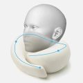 Portable Adjustable Travel Neck Pillow Memory Foam U-shaped Pillow Snail Style Travel Neck Support Soft Noon Break Sleep Pillow.