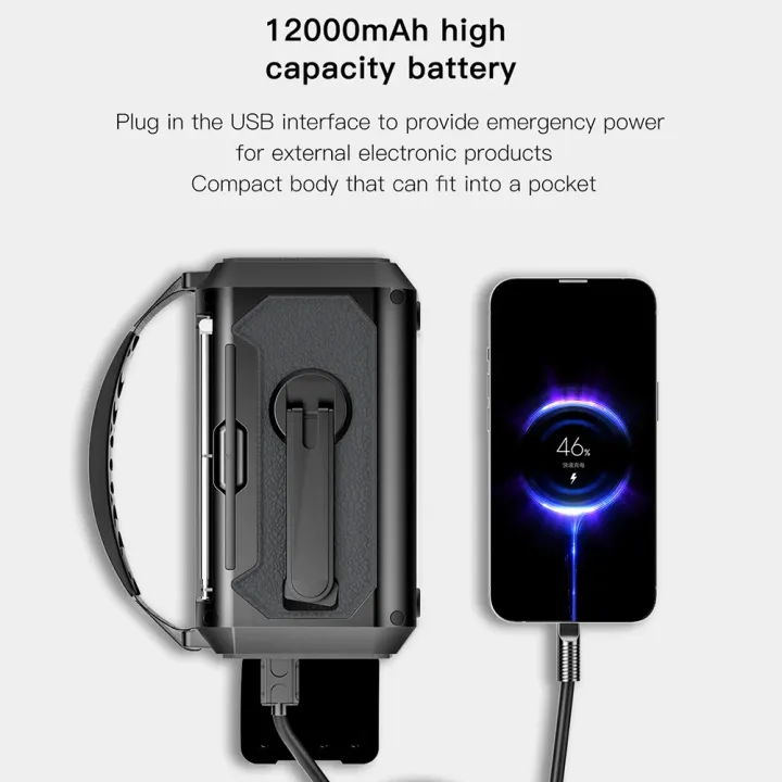 12000mAh%20Emergency%20Weather%20Radio%20with%202%20Solar%20Panels%20Hand%20Crank%20Radio%20AM/FM/NOAA%20Weather%20Radio%20Reading%20Lamp%20for%20Outdoor%20Survival%20-%20Image%206