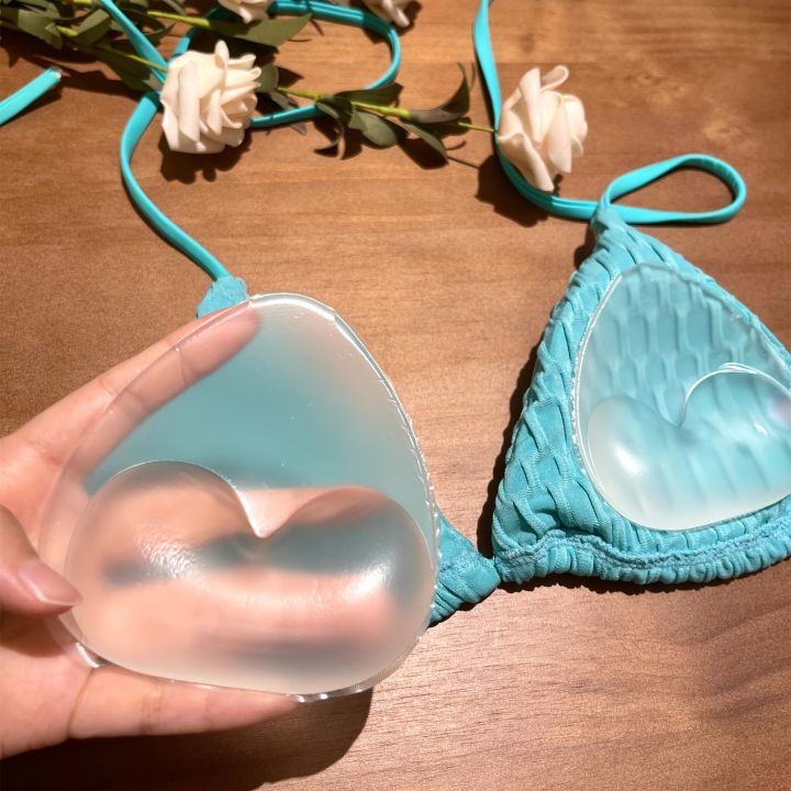 Reusable Silicone Bra Pads – Seamless Push-Up Inner Pads for Women |   Hypoallergenic, Ideal for Biki