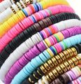 5000/3500/1000/500pcs 6mm Flat Round  Slice Polymer Clay Chip Beads For Handmade DIY Earrings Necklace Bracelet Crafts Small Business Jewelry Making Supplies. 
