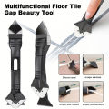 3 In 1 Silicone Scraper Sealant Smooth Remover Tool Set Caulking Finisher Smooth Grout Kit Floor Mould Removal Hand Tools Set. 