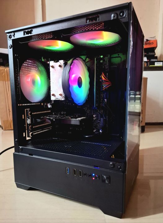 AMD%20Ryzen%205%205600G/GT%20Transparent%20Gaming%20PC%20Setup%20Pairs%2019"%2060hz%20Monitor%20With%20800Watt%20PSU,%20B550M/A520M%20Board,%208/16GB%20DDR4%20RAM,%201TB/512/256GB%20Nvme%20M.2%20SSD%20Gaming%20CPU%20Desktop.%20-%20Image%204