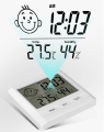 Indoor LCD Digital Temperature Humidity Meter Wall Desk Clock Children Room Hygrometer With Desk Stand By BeBosLook. 