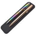Pen Pouch for Ballpoint & Fountain Pens Soft PU Leather Pencil Case Conveniently Carrying and Safeguarding Travel Supplies.