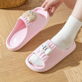 Cute Cat Decoration Soft Cloud EVA Indoor Slippers Women Summer 2026 Comfort Thick Bottom House Slippers Girl's Cartoon Slides. 