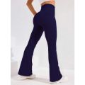 High Waist Flare Leg Yoga Pants Women with Pocket Push Up Butt Running Tights Wide Leg Pants Gym Outdoor Cycling Leggings.
