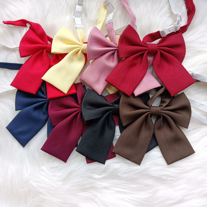 Lazy%20JK%20Small%20Necktie%20Bowtie%20For%20Student%20Basic%20Style%20School%20Uniform%20Classic%20Ties%20Solid%20Bow%20Ties%20Cravats%20Girls%20Red%20Bowties%20-%20Image%203