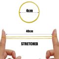 40mm High Elastic Yellow Rubber Band Yellow O Rings Set Fastener StrongRubber Elastic Bands Office School Household Supplies.
