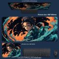 Leather Mouse Mat Oversized Demon Slayer Japanese Cartoon Anime Boys Men Computer Keyboard Mat Table Mat Placemat Game Player PC. 