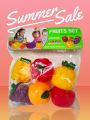 Soft Fruit Toys Set. 