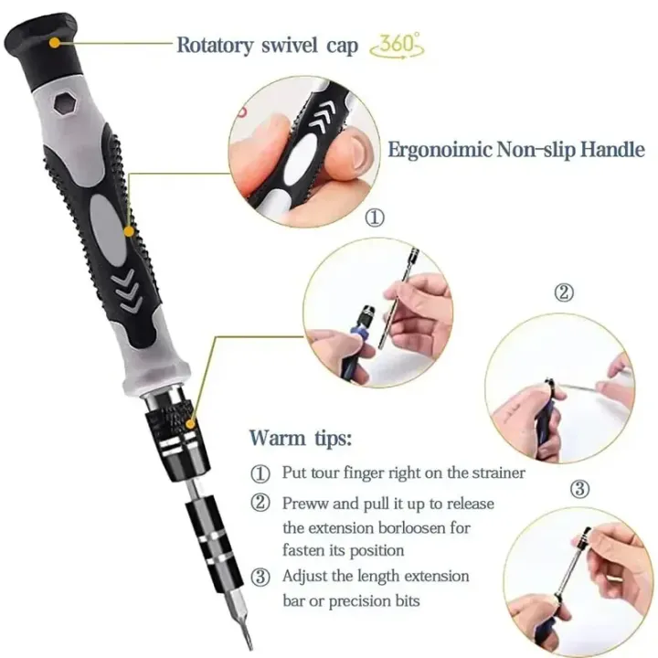 Precision%20Screwdriver%20115%20In%201%20Set%20Magnetic%20Mini%20Screw%20Nuts%20Bits%20WEEKS%20Multifunction%20Household%20Repair%20Tools%20Kit%20-%20Image%203