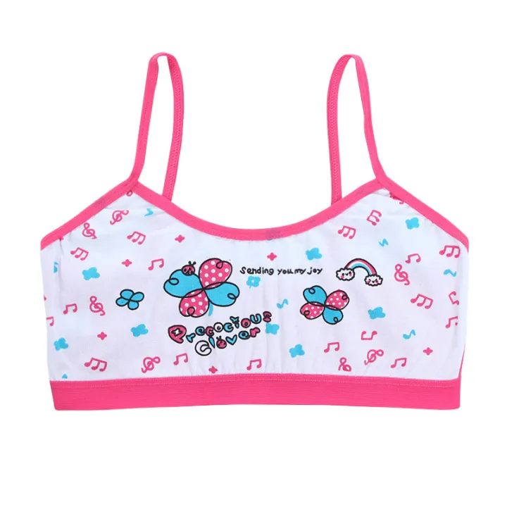 Teenage%20Girls%20Vest%20Bras%20Cartoon%20Panda/Flower%20Print%20Young%20Children%20Purbery%20Student%20Training%20Bras%20Maiden%20Kids%20Underwears%20Tube%20Tops%20-%20Image%204