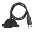 Hot Sell Mini SATA CD/DVD/Bluray ROM/RW to USB 2.0 Adapter Cable.