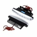 ANGRONG 1 Pair Car 8 LED White Guiding DRL Daytime Running Light Universal  Headlight Parking Lamp Super Bright 12V 7000K. 