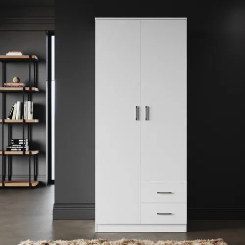 2 Door wadrobe Almari for your Bedroom ,66"x30 "two door wooden cupboard , wardrobe cabinet almari