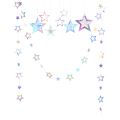 Iridescent Paper Star Garland Banner Laser Silver Flag Hanging Decor Birthday Party Pendant Baby Shower Wedding Streamer Decor.