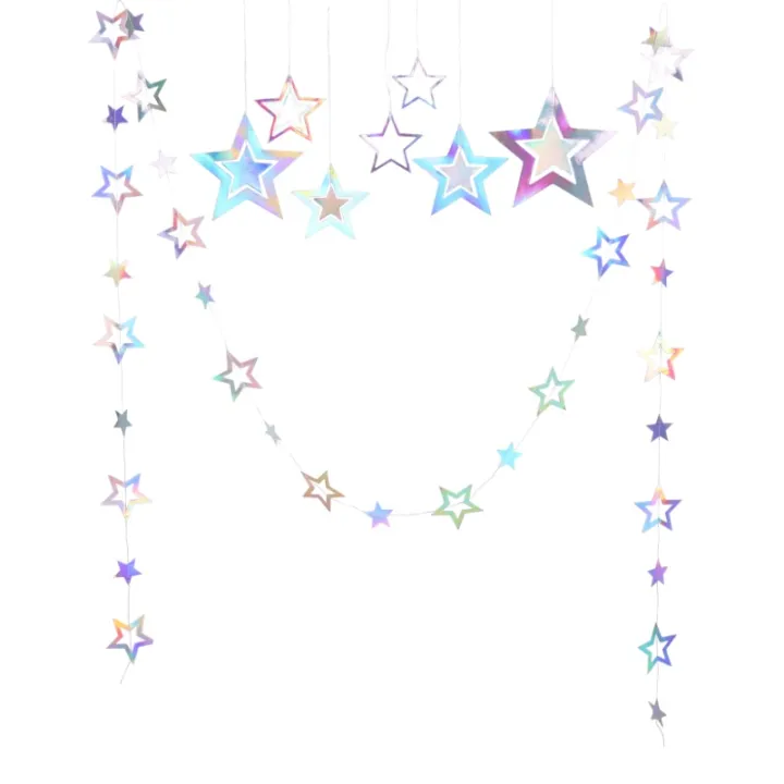 Iridescent%20Paper%20Star%20Garland%20Banner%20Laser%20Silver%20Flag%20Hanging%20Decor%20Birthday%20Party%20Pendant%20Baby%20Shower%20Wedding%20Streamer%20Decor%20-%20Image%205