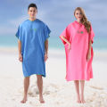 Surf Poncho Changing Towel with Hood Microfiber Beach Blanket Bath Towel Swim Towel Wetsuit Beach Poncho for Adults.