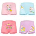 4 Pieces/lot Design Children's Girls Panties Cotton Soft Pretty Cartoon Unicorn Child Underwear for Girls Kids Boxer Breathable.