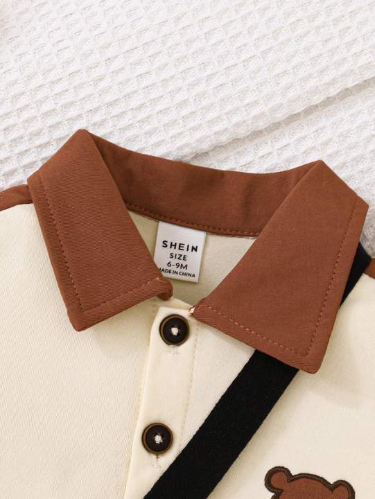 Toddler%20Bear%20Print%203-Piece%20Outfit,%20Beige%20&%20Brown%20Polo%20Shirt%20+%20Shorts%20+%20Crossbody%20Bag,%20Baby%20Boy%20Summer%20Casual%20Clothing%20Set%20-%20Image%205