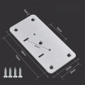 1/2/4Pair Hinge Repair Plate Cabinet Furniture Drawer Table Repair Mount Tool Hardware Stainless Steel Hinge Fixing Plate. 