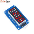 TM1637 4 Bits Digital LED Display Module For arduino 7 Segment 0.36Inch Clock RED Anode Tube Four Serial Driver Board Pack. 