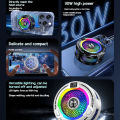 FS18 AI Mobile Cooler 30W Magnetic Back-clip Ice Cooling Radiator Digital Display RGB Light Gaming Cooler Temperature Control. 