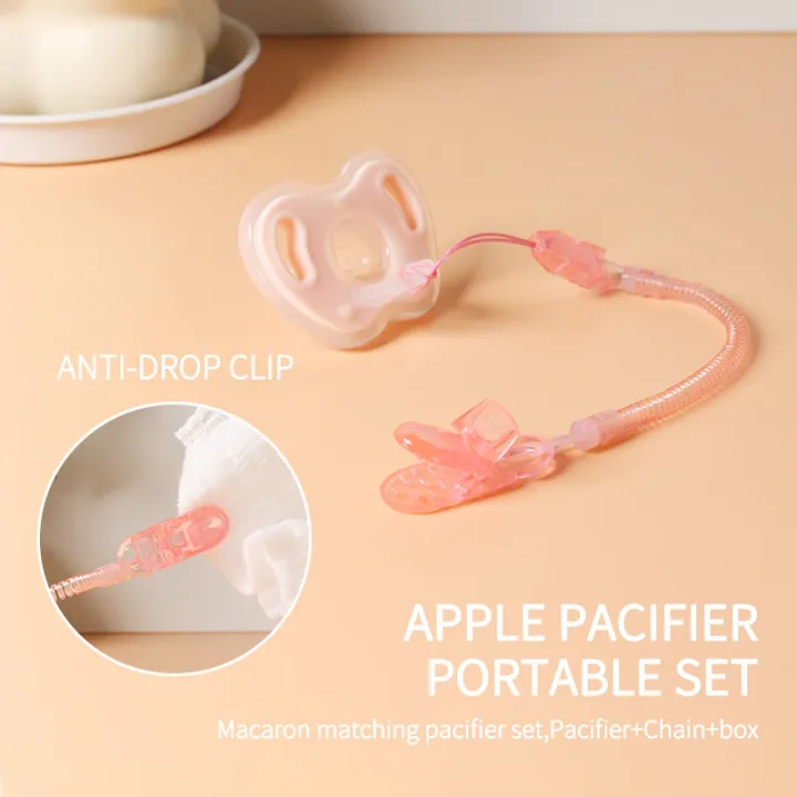 3Pcs%20Baby%20Apple%20Pacifier%20Set%20Silicone%20Soother%20with%20Spring%20pacifier%20chain%20and%20PP%20storage%20Box%20100%25%20BPA%20Free%20Portable%20Pacifier%20Set%20-%20Image%204