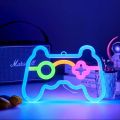 Gamer Neon Sign Lights, LED Game Controller Neon Sign for Gamer Room Decor, USB Or Battery Powered Gaming Neon Sign Table Lamp. 