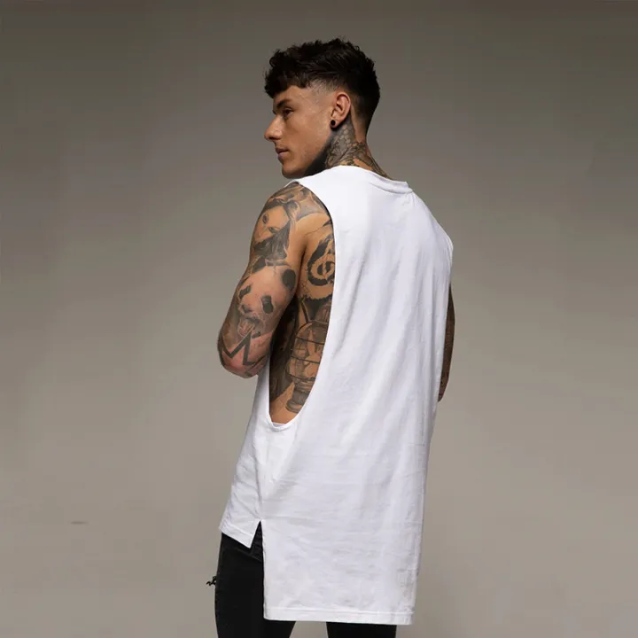 Summer%20Cotton%20Breathable%20Vests%20Gym%20Bodybuilding%20Muscle%20Tank%20Tops%20Mens%20Fitness%20Casual%20Clothing%20Extend%20Cut%20Off%20Sleeveless%20Shirts%20-%20Image%203