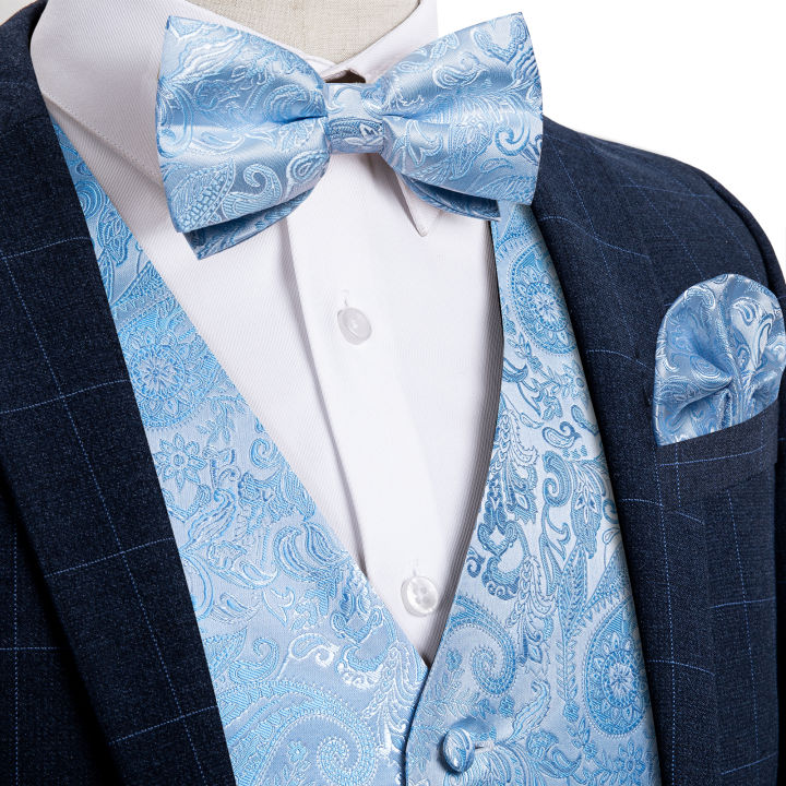 Suit%20Vest%20With%20Bow%20Tie%20Pocket%20Square%20Cufflinks%20Light%20Blue%20Black%20Red%20Paisley%20Luxury%20Wedding%20Prom%20Tuxedo%20Waistcoat%20for%20Men%20-%20Image%202