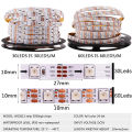 DC5V WS2812B RGB LED Strip Light SMD5050 30/60Leds/m Smart Addressable Pixel LED Lights Flexible LED Tape Ribbon for Decoration. 
