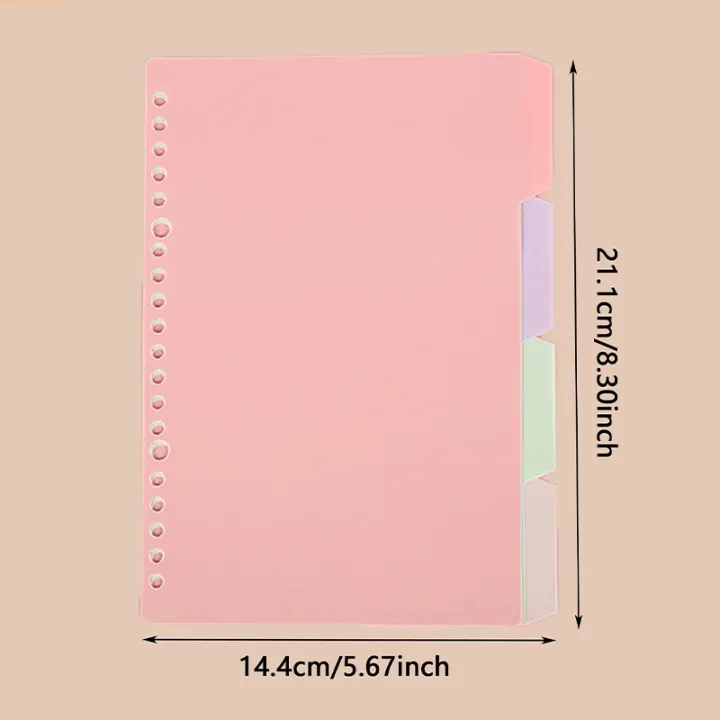 4%20Pcs%20Colorful%20Separator%20Sheets%20A5%20File%20Dividers%20Paper%20Dividers%20Loose%20Leaf%20Page%20Markers%20Binder%20Tabs%20Index%20Classified%20Labels%20-%20Image%206