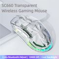 AULA SC660 Wireless Mouse Bluetooth Gaming Mouse 10000DPI Optical Sensor Macro Programmable Ergonomic Mice For Laptop PC Gamer. 