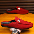 Men's Formal Summer Soft Sole Business Work Shoes Waterproof Lightweight Genuine Leather Men's Loafers Men's Flat Breathable. 