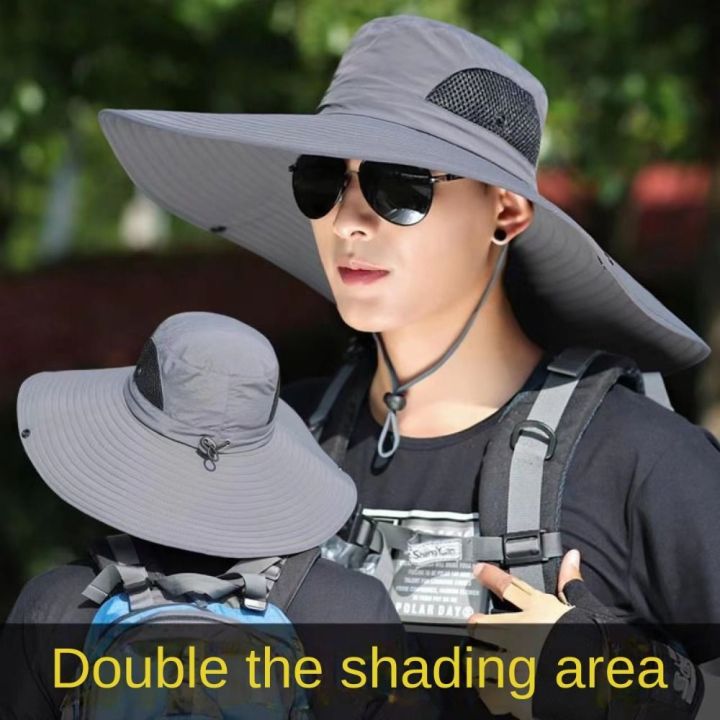 15cm%20Large%20Cap%20Polyester%20Sun%20Hat%20UV%20Protection%20Breathable%20Mesh%20Cap%20Foldable%20Fisher%20Hat%20Outdoor%20Fishing%20Hiking%20Beach%20Caps%20-%20Image%202