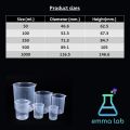 Plastic Beaker 50ml 100ml 250ml 500ml 1000ml. 